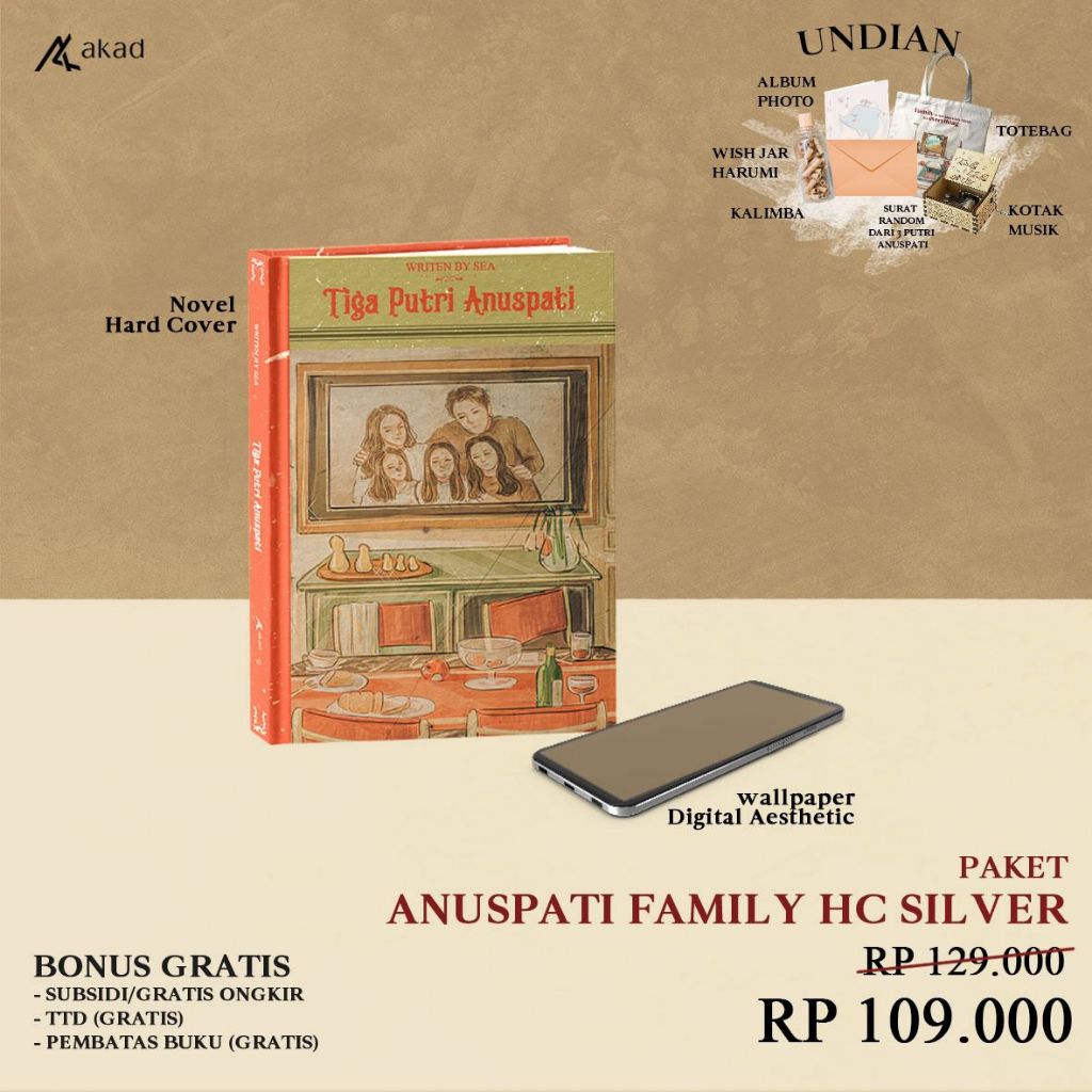 Jual Buku Novel Tiga Putri Anuspati - Sea - Akad - Bumi Fiksi | Shopee ...