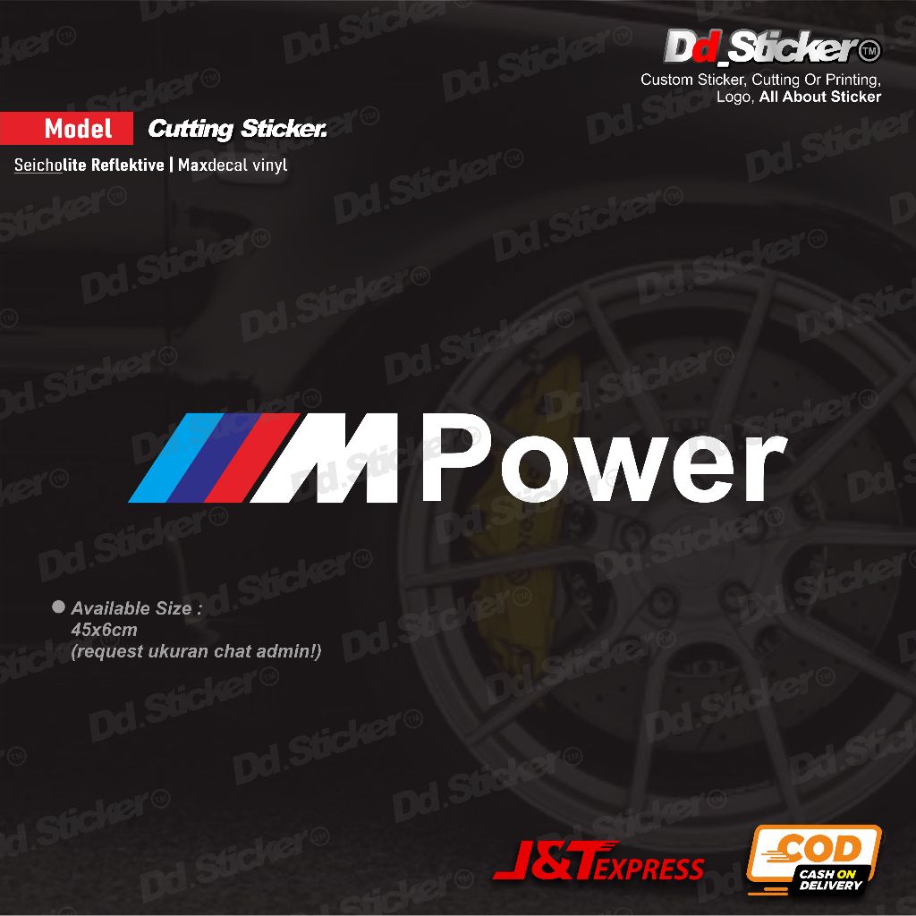 Jual Sticker BMW M3 Power (cutting sticker) | Shopee Indonesia