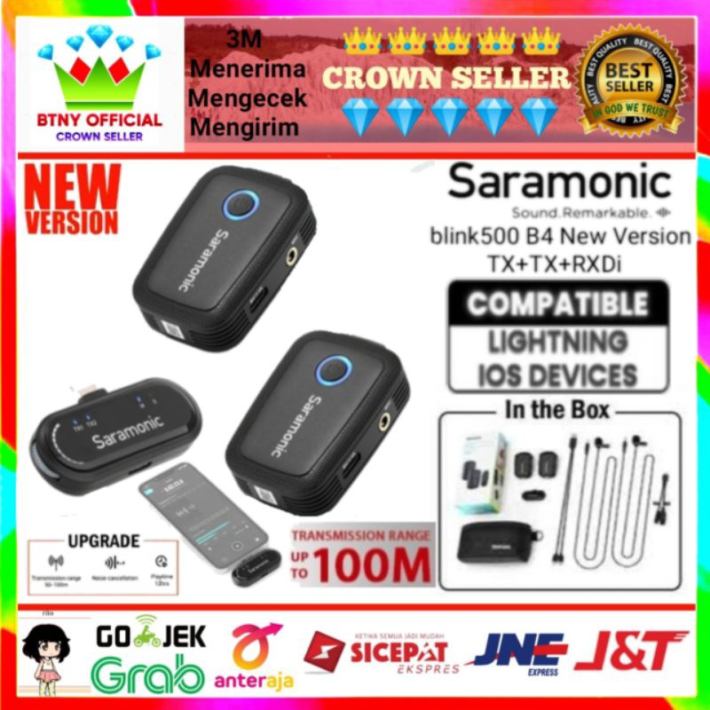 Jual Saramonic Blink 500 B4 New Version Lightning Wireless Mic Blink500