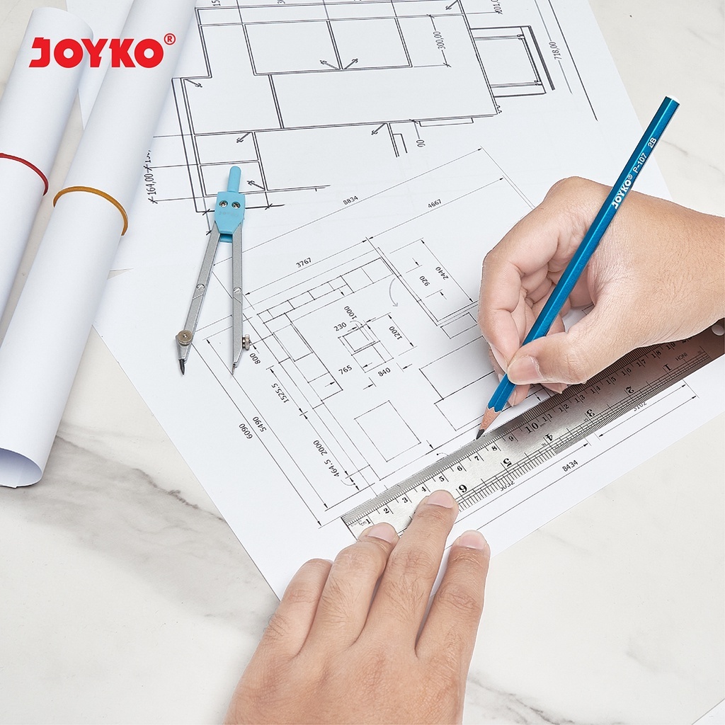 Jual Joyko Stainless Steel Ruler Penggaris Besi 30 CM PANJANG RL-ST30 ...