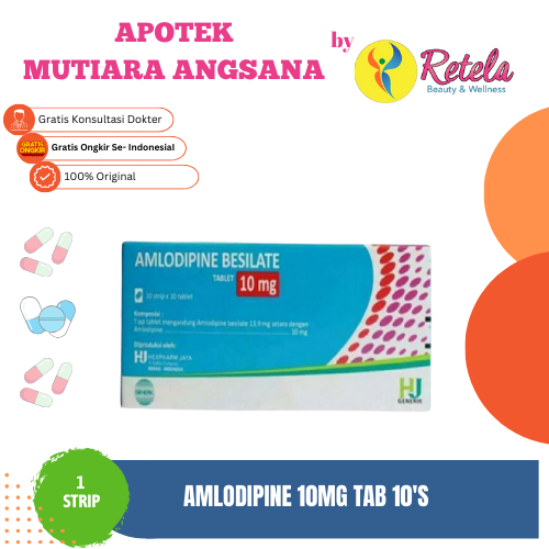 Jual Amlodipine Mg Strip Tablet Gen Hj Shopee Indonesia