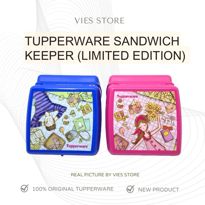 Jual Tupperware Wadah Makan Anak Lucu Sandwich Keeper (Limited Edition ...