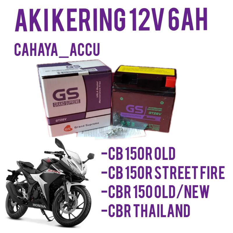 Jual Aki motor cb 150r streetfire, cb 150r old, cb 150r, thailand