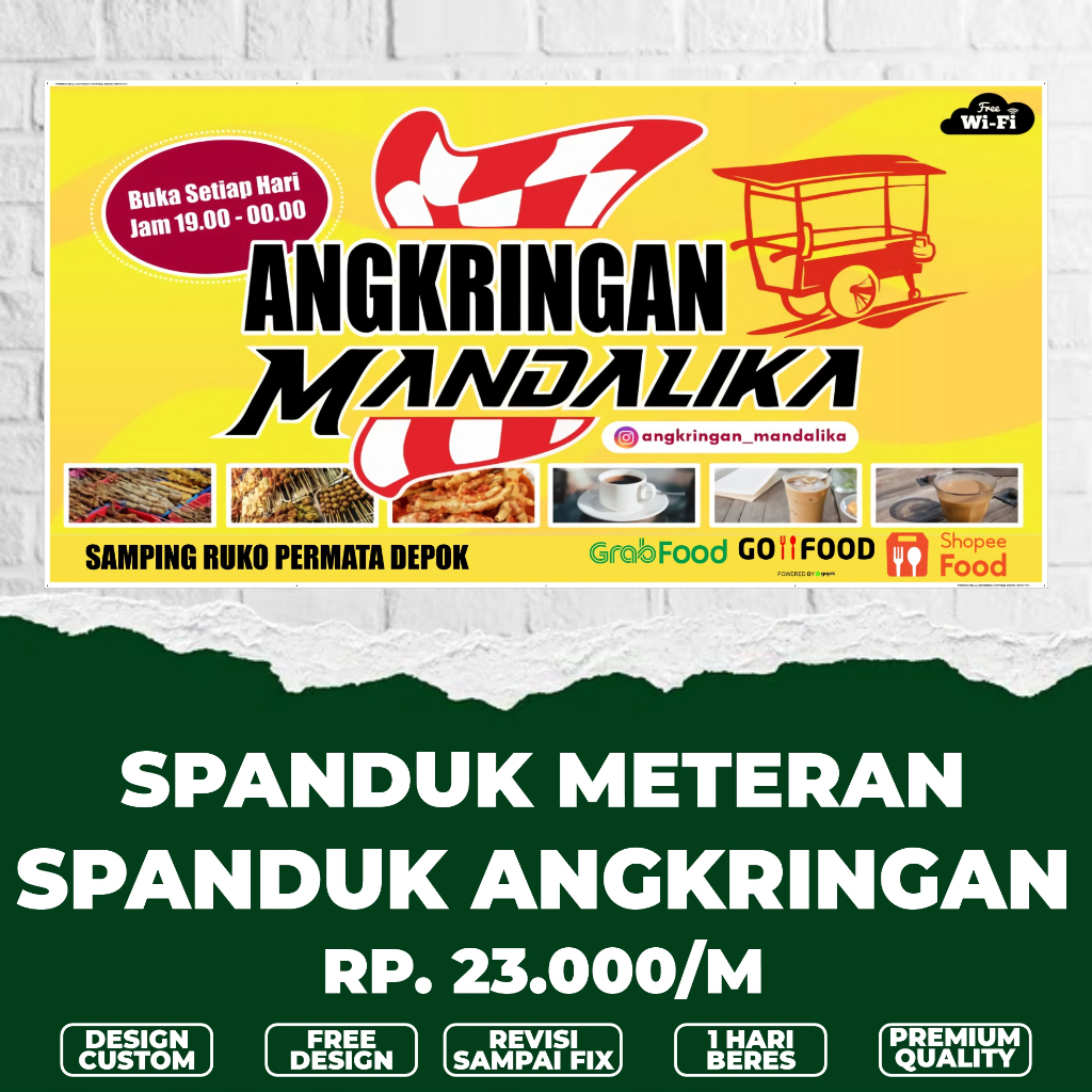 Jual Spanduk Banner Angkringan Banner Usaha Angkringan Spanduk