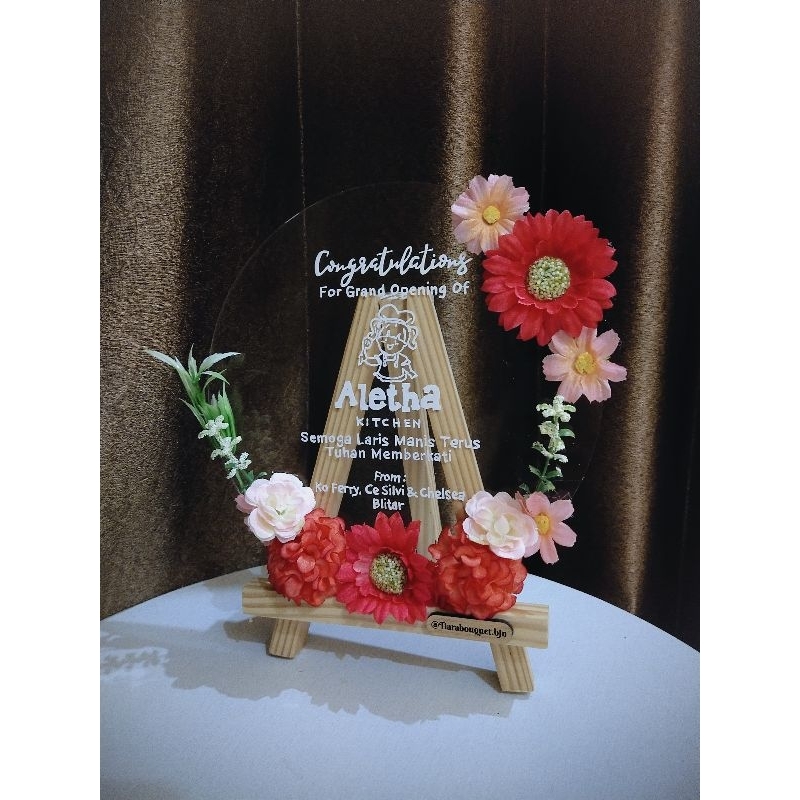 Jual TIARA BOUQUET | kado papan bunga akrilik - papan bunga mini ...
