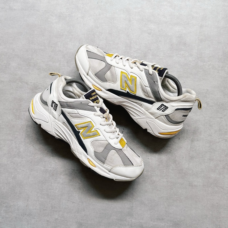 New balance 878 white yellow