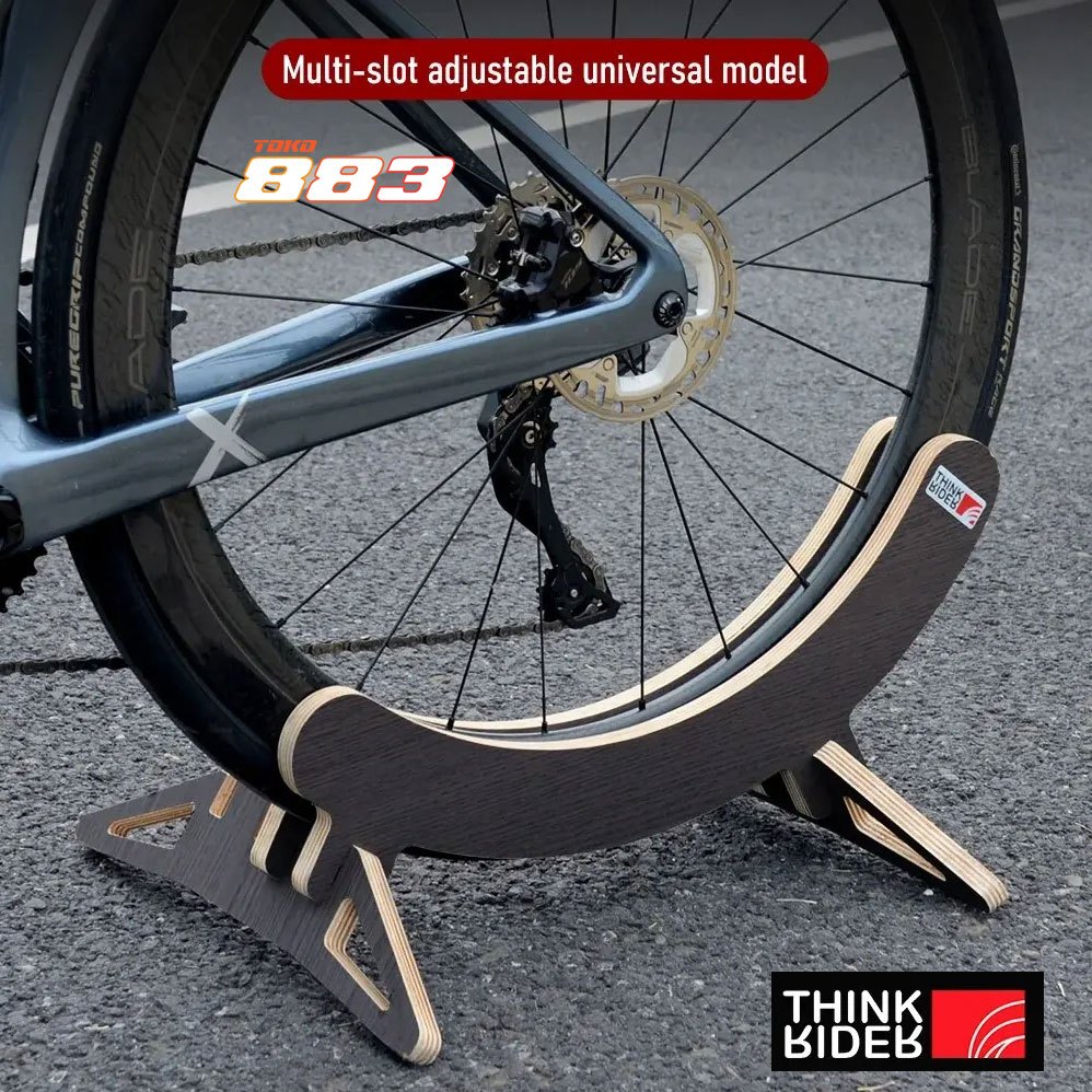 Jual ThinkRider Wooden Bike Rack Stand Standar Parkir Rak Sepeda Kayu ...