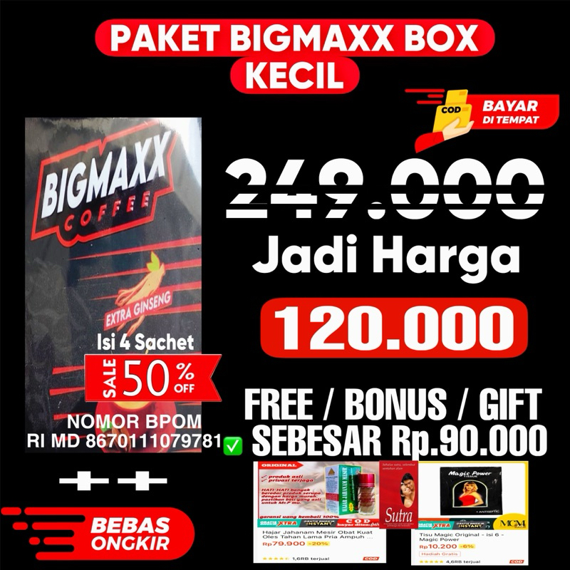 Jual Kopi Stamina Bigmaxx Jozz Gandoz Mantap | Shopee Indonesia