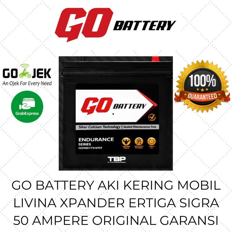 Jual Aki Mobil Kering LIVINA SIGRA XPANDER ERTIGA Go Battery NS60L 50ah