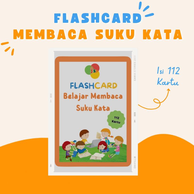 Jual Flashcard Belajar Membaca Suku Kata | 112 Suku Kata | Shopee Indonesia