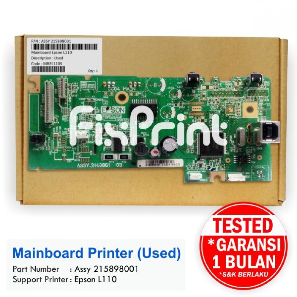 Board Printer Epson L110 L210 L220 L300 L310 L350 L355 L360 L365 L550 L555  L565 L1300 Mainboard Motherboard Original Cabutan Unit