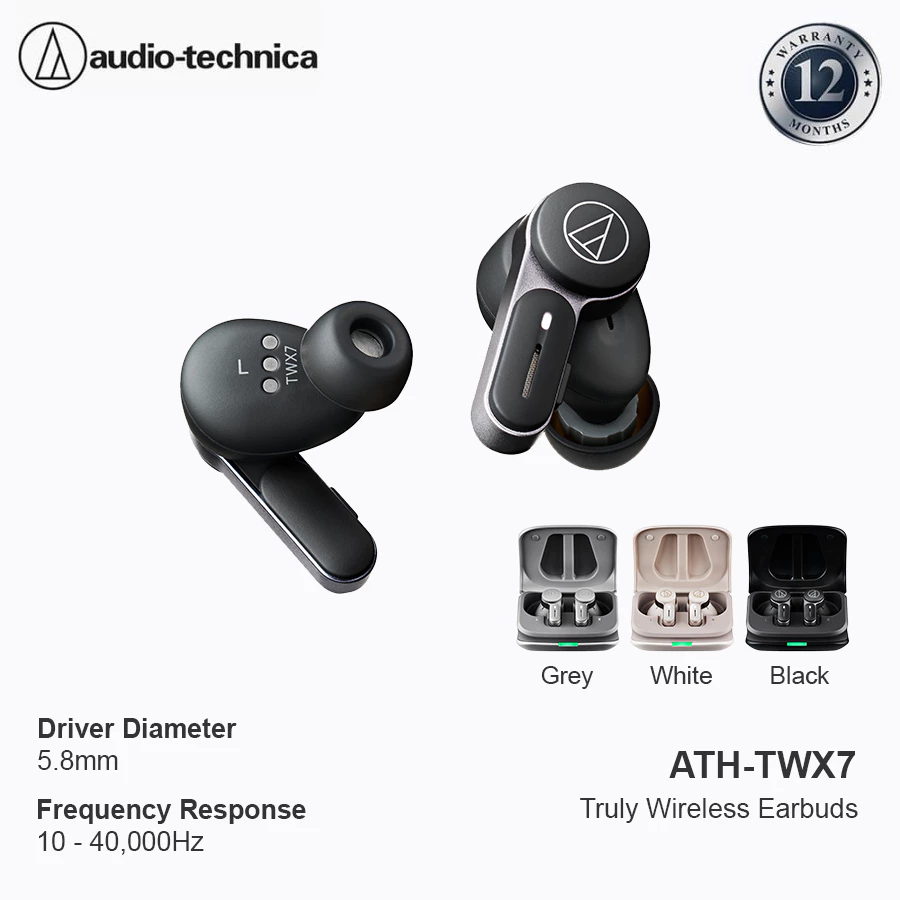 Audio-Technica ATH-TWX7 True Wireless Earbuds