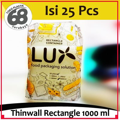 Thinwall 1000 ML Rectangle Merk LUX