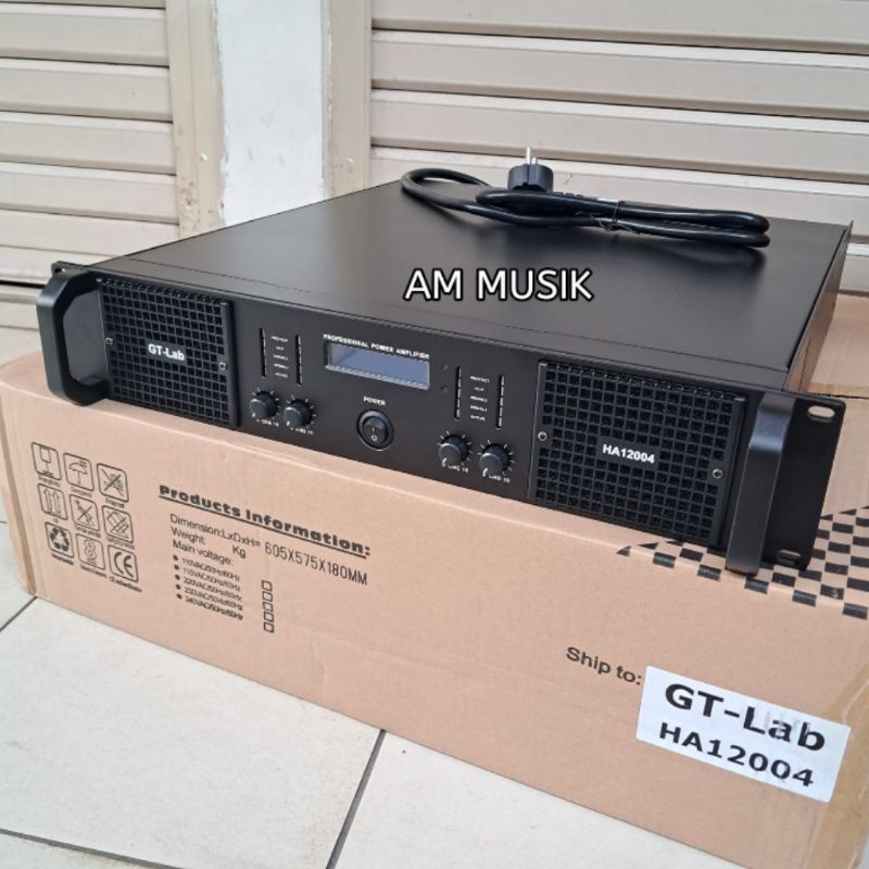 Jual POWER AMPLIFIER GT LAB HA12004 4 CHANNEL ORIGINAL HA 12004 ...