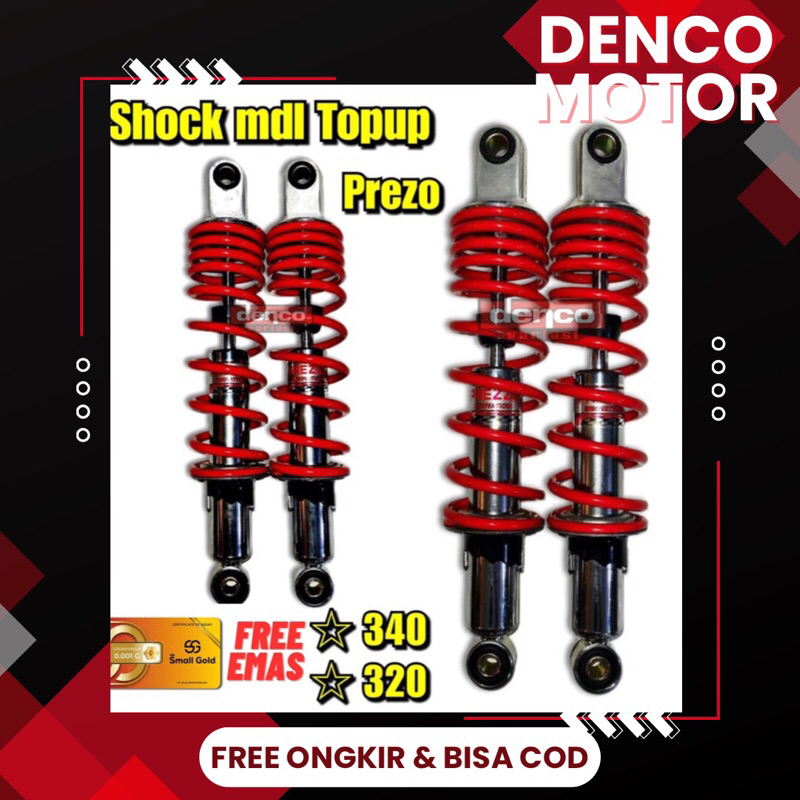 Jual Shock Shockbreaker Belakang Model Yss Top up 340mm Supra x Wave ...