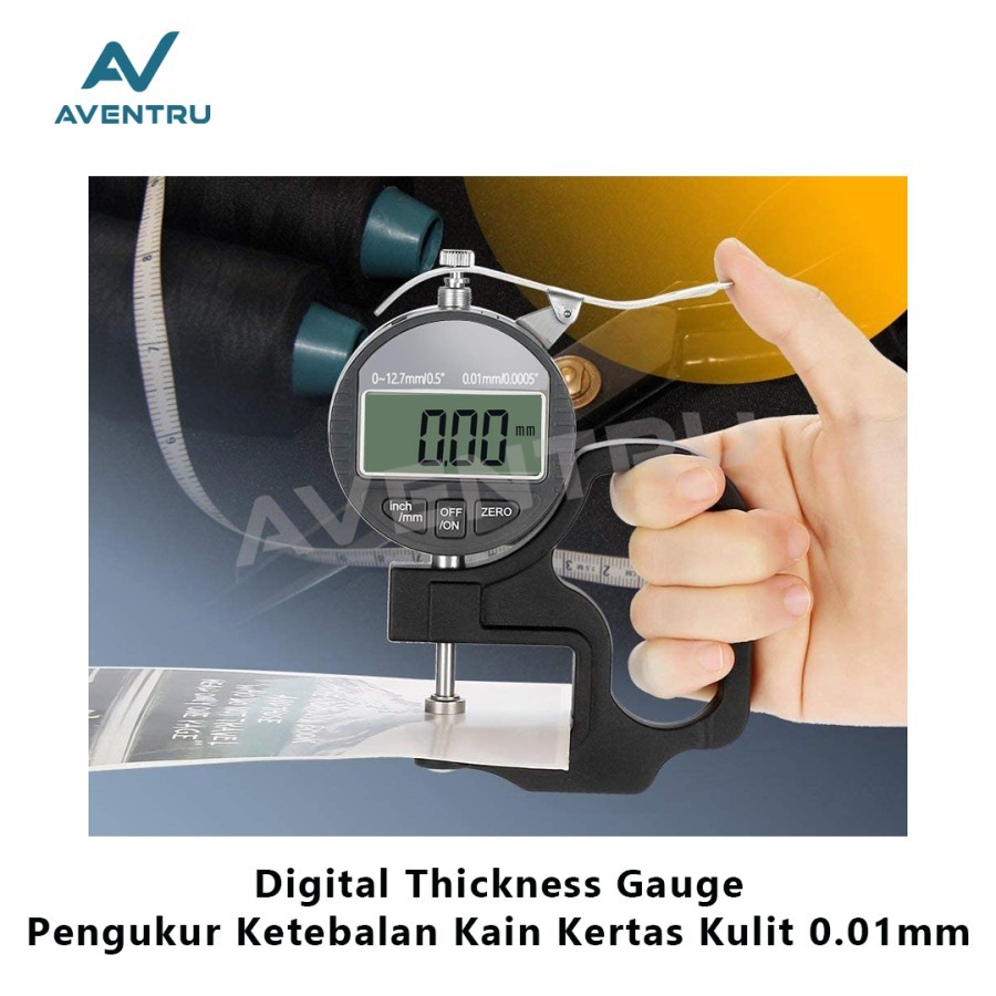 Jual Thickness Gauge Alat Ukur Ketebalan Logam Plastik Kertas Kawat ...
