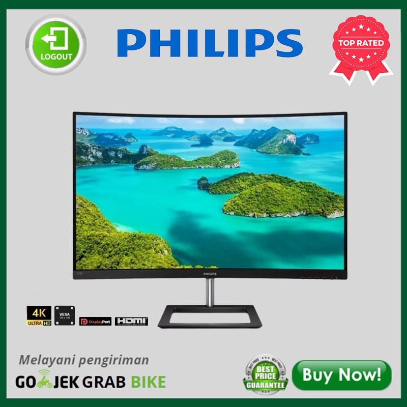 Jual Monitor Led Philips E Ca Va K Curved Hdmi Dp Vesa Speaker Shopee Indonesia