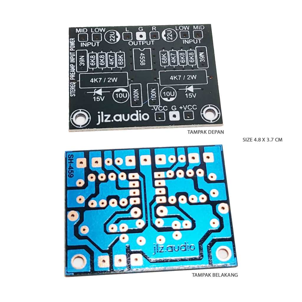 Jual PCB TONE PENGUAT INPUT GAIN PENGUBAH KARAKTER DRIVER SUB MIDDLE ...