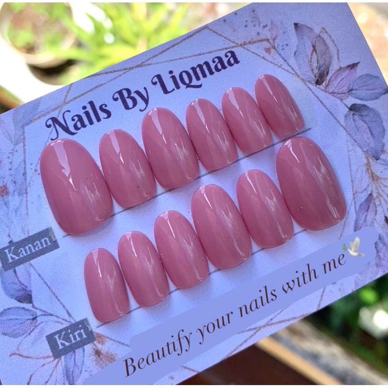 Jual KUKU PALSU POLOS / NAIL ART POLOS / NAIL ART MAUVE / NAIL ART ICE