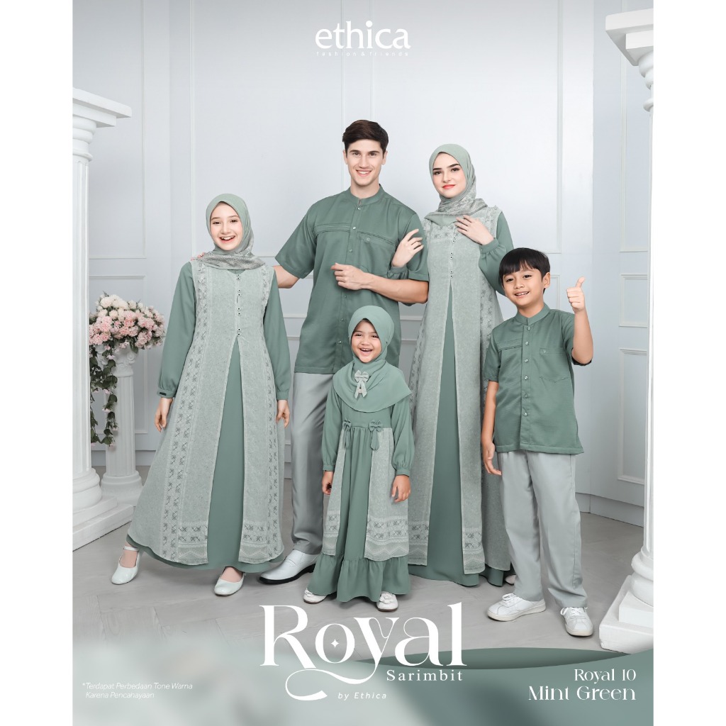 Jual Ethica | Royal 10 Mint Green Sarimbit Keluarga Terbaru | Shopee ...