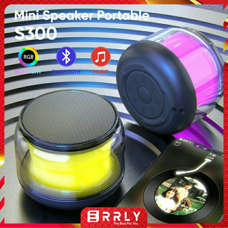 Jual Speaker Bluetooth Mini S300 LED Ligth Mode Portable Wireless Power ...