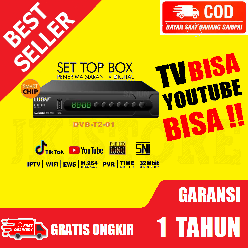 Jual Luby Stb Dvb T Set Top Box Dvb T P Full Hd Sni Tv Digital Dvb T Receiver