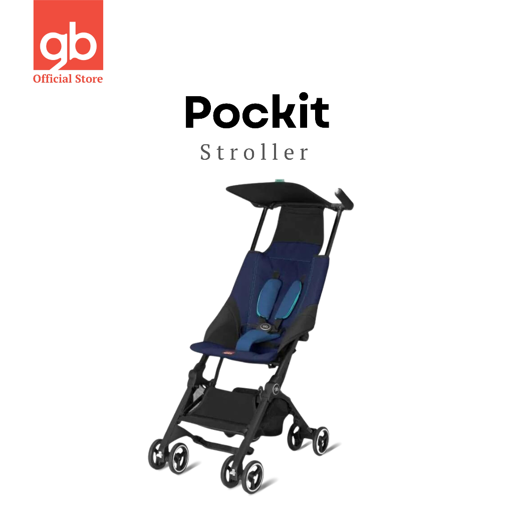 GB Pockit Stroller Monument Black GB Artio Carrier Black