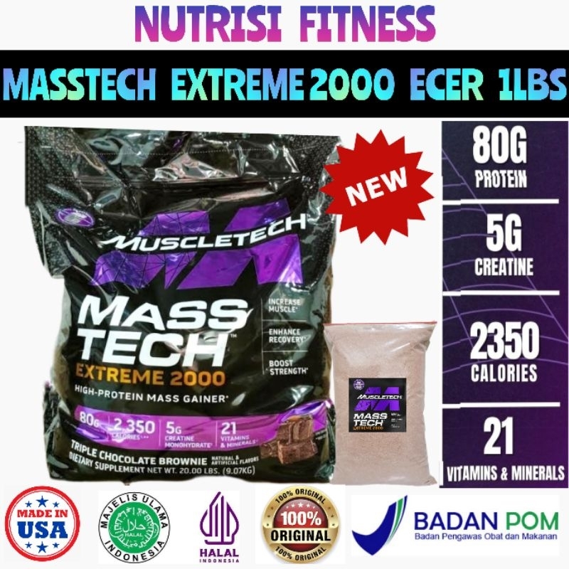 Jual MUSCLETEC MASSTECH EXTREME 2000 ECER 1LBS MASSTECH ECER | Shopee ...