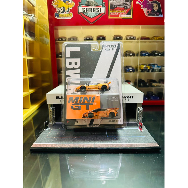 Jual Mini GT 355 LB Works Lamborghini Huracan GT Arancio Borealis LBWK ...