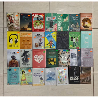 OBRAL MURAH BUKU NOVEL BACAAN / REMAJA / ROMANSA / NON FIKSI & FIKSI / ORIGINAL