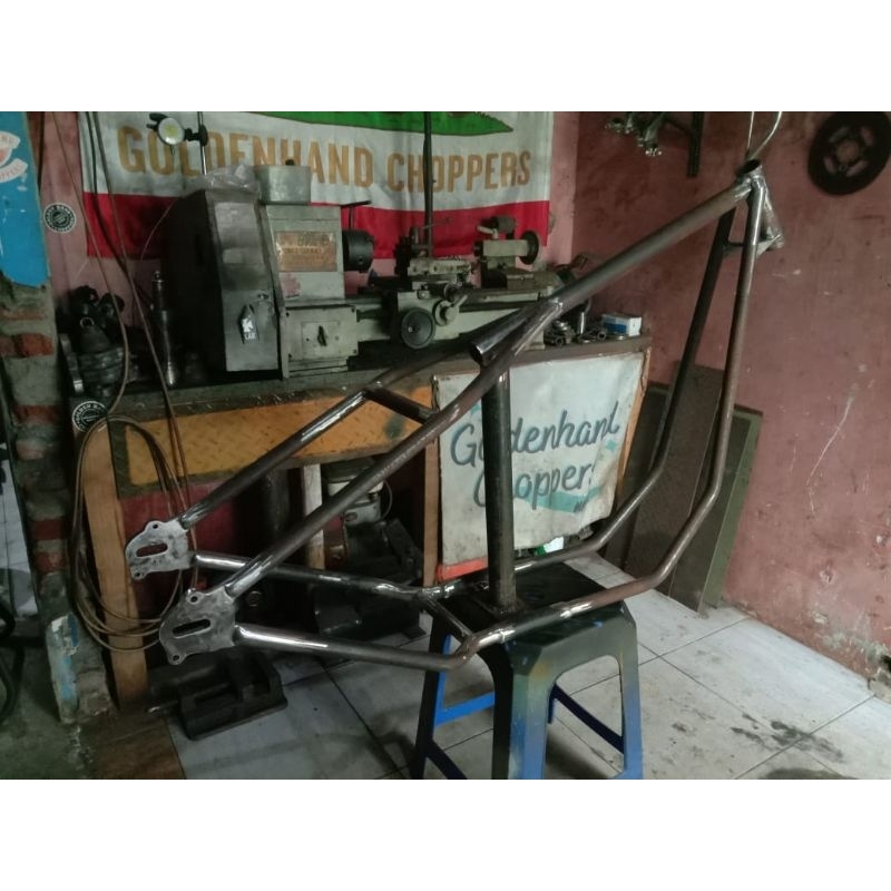 Jual PRE-ORDER Rangka Frame Chopper mesin Scorpio Binter Merzy Tiger ...