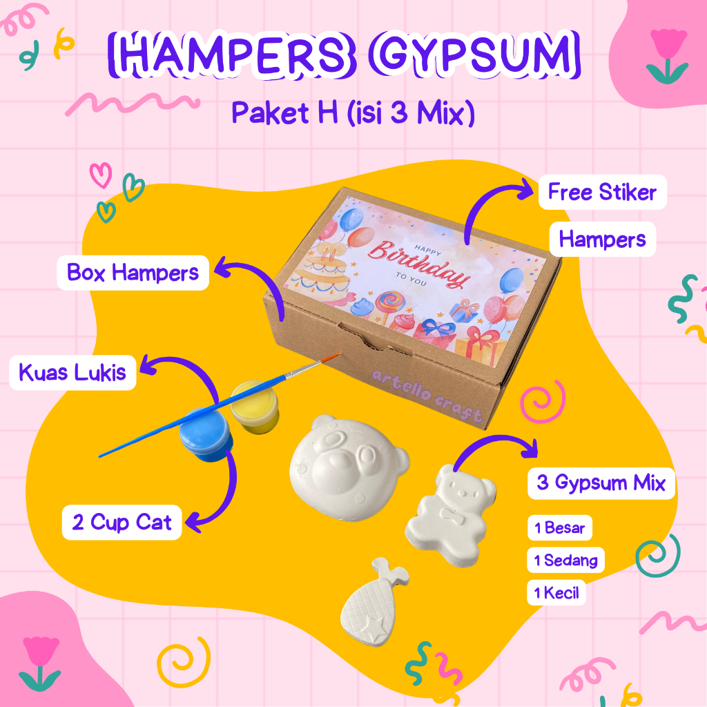 Jual Paket Box Hampers Mewarnai Gypsum Isi 2 Mainan Anak Edukatif ...