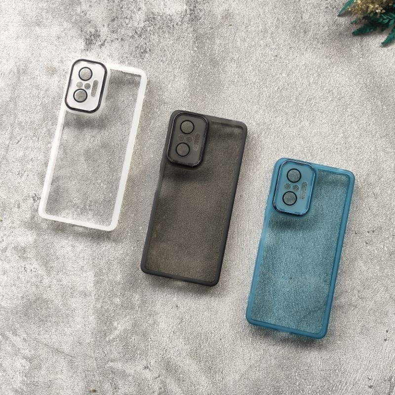 Custodia In Silicone QIYIN Per Xiaomi Redmi Note 10 Pro 4G - Ultra Sottile Con Cornice Oro E Cordino (Viola)