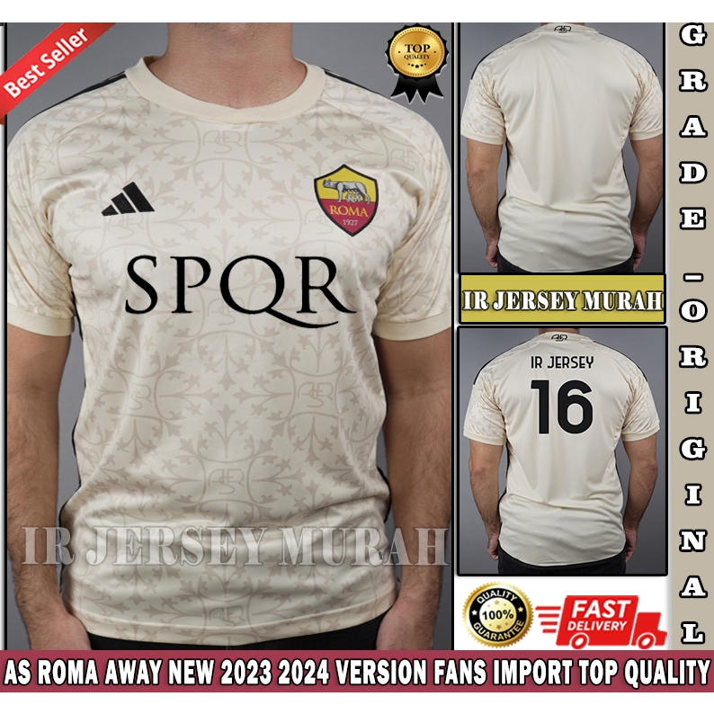 Jual Jersey Roma Away Spqr 20232024 Grade Ori Import Top Quality