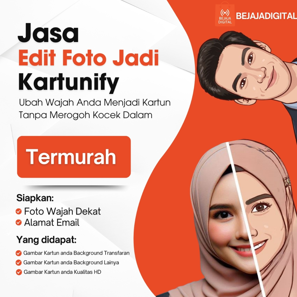 Jasa Edit Foto Jadi Kartun | Kartunify Ekonomis - Ubah Wajah Anda Menjadi Kartun Tanpa Merogoh Kocek Dalam