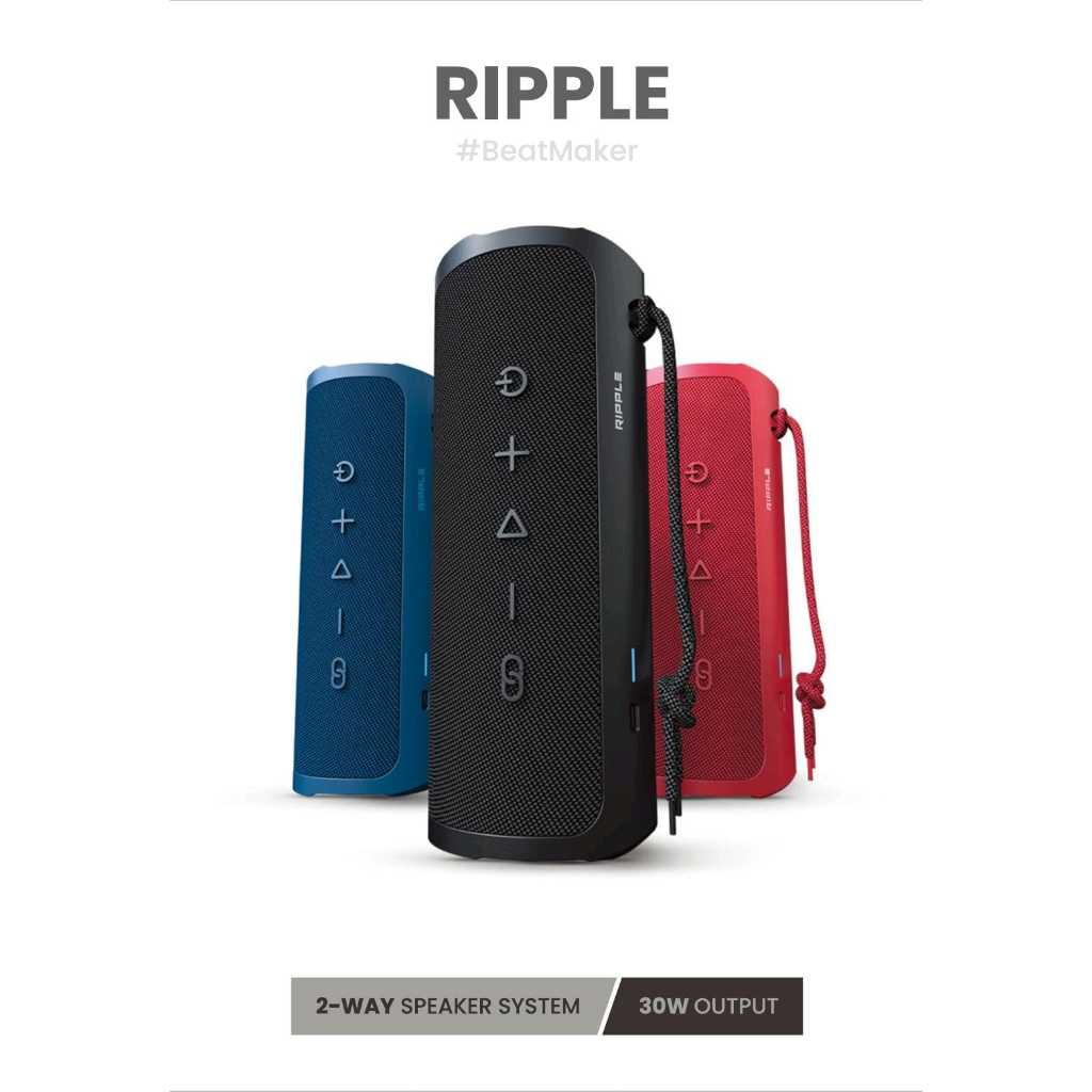 Jual Ripple Portable Bluetooth Speaker 2-Way Speaker System Twin Mode ...
