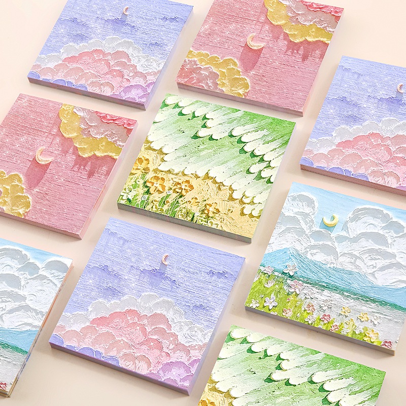 Jual M11 Memo Tempel Aesthetic Sticky Notes Motif Alam Indah / Note ...