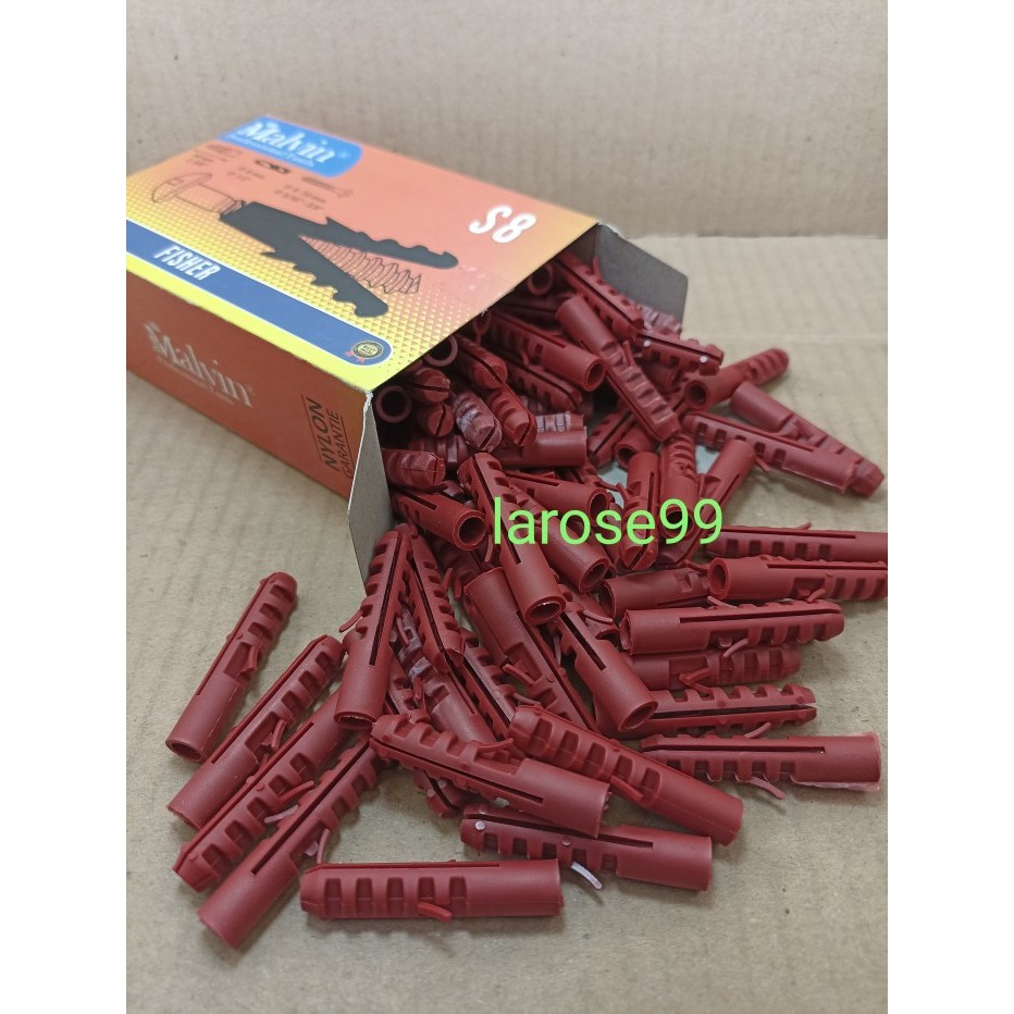 Jual Angkur Fiser Malvin Nylon Pengencang Baut Skrup Harga Per Kotak ...