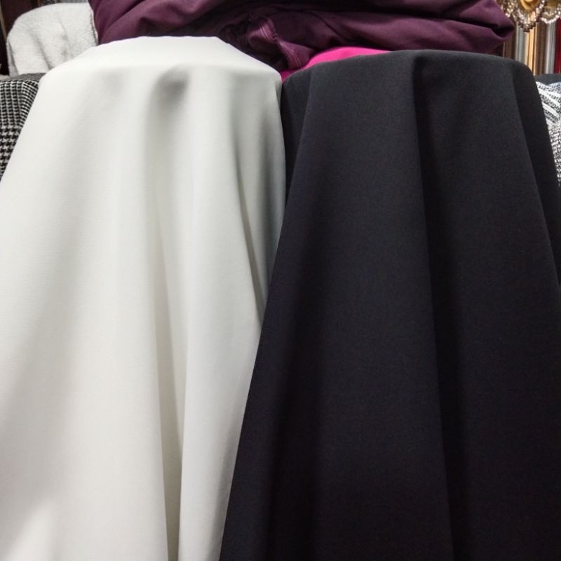 Jual kain semi wool Doble Stretch - bahan semi wool polos(harga tertera ...