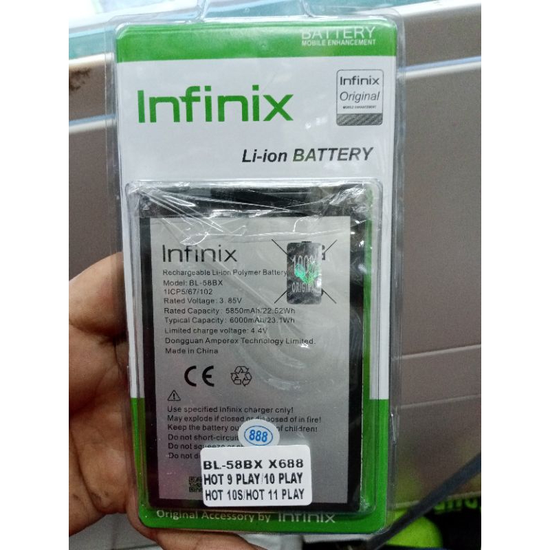 Jual Baterai Infinix 51bx Note 8 X692hot 10 X682hot 11 X662 Bl 51bx