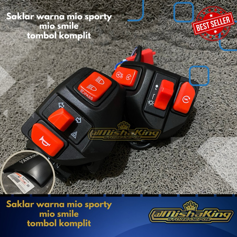 Jual Saklar mio sporty mio smile plus low bim hazard saklar mio merah ...