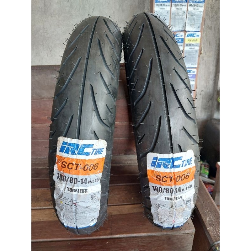 Jual Ban IRC SCT006 100/80-14 Tubles (PCX150 depan & Vario Beat ...