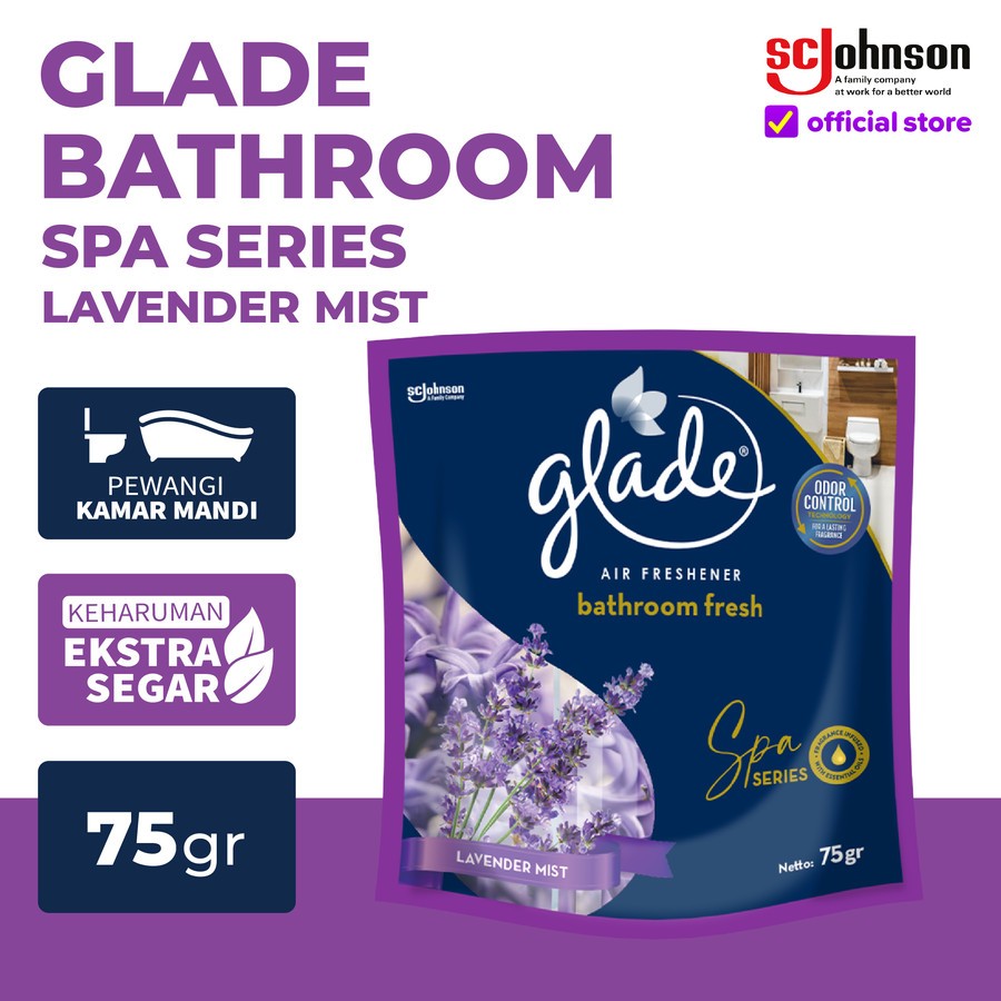 Jual GLADE BATHROOM FRESH SPA SERIES AIR FRESHENER GEL 75gr | Shopee ...