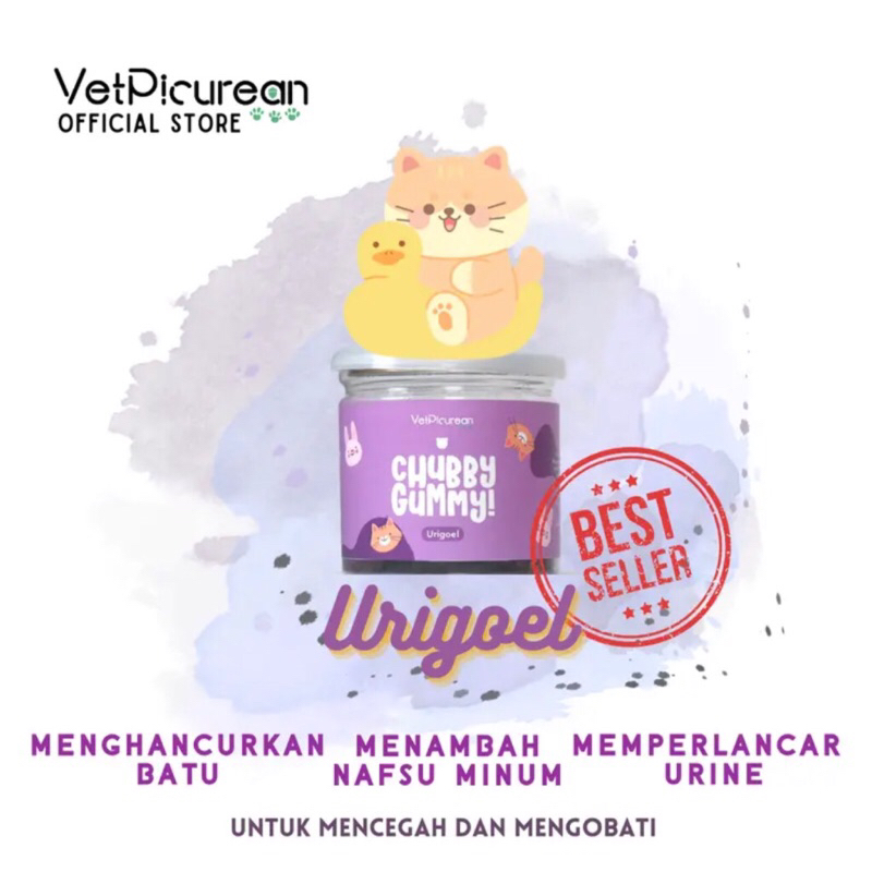 Jual Chubby Gummy Urigoel Vitamin kucing urinary ( REPACK) | Shopee ...
