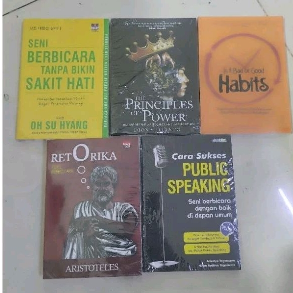 Jual Paket 5 Buku Motivasi Seni Berbicara Tanpa Bikin Sakit Hati The