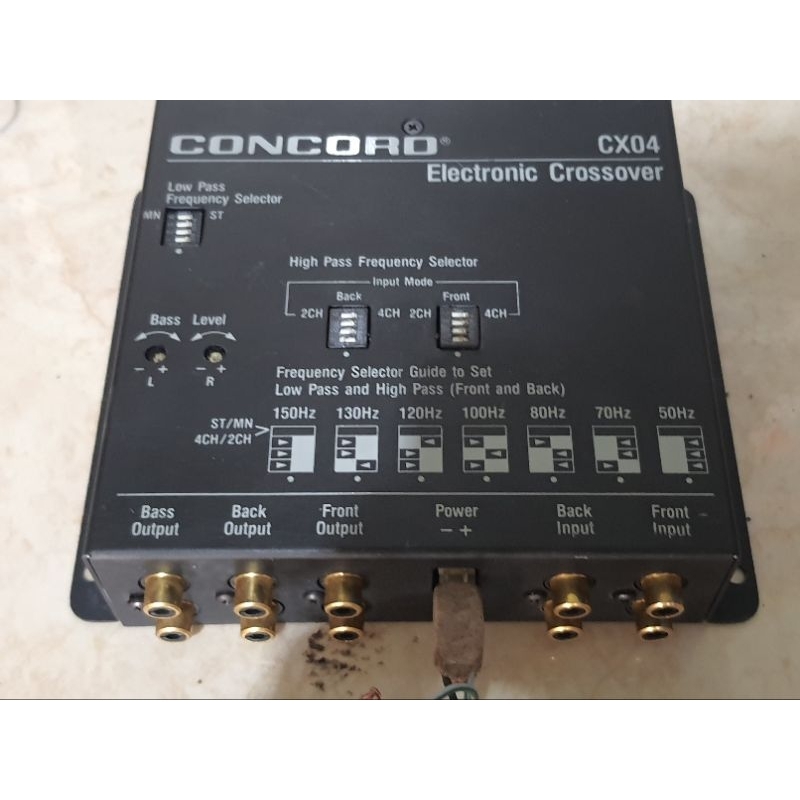 Jual preamp audio control crossover aktif mobil 3way concoro cx04