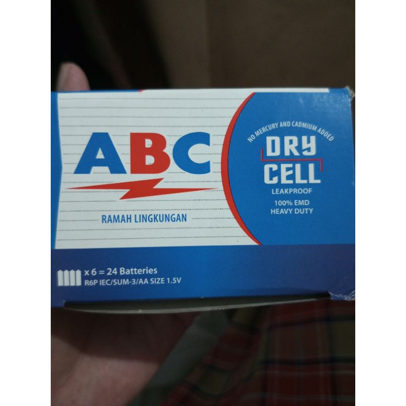 Jual Baterai ABC Kecil Batu Jam Dinding R6P IEC/SUM-3/AA Size 1,5V 1 ...