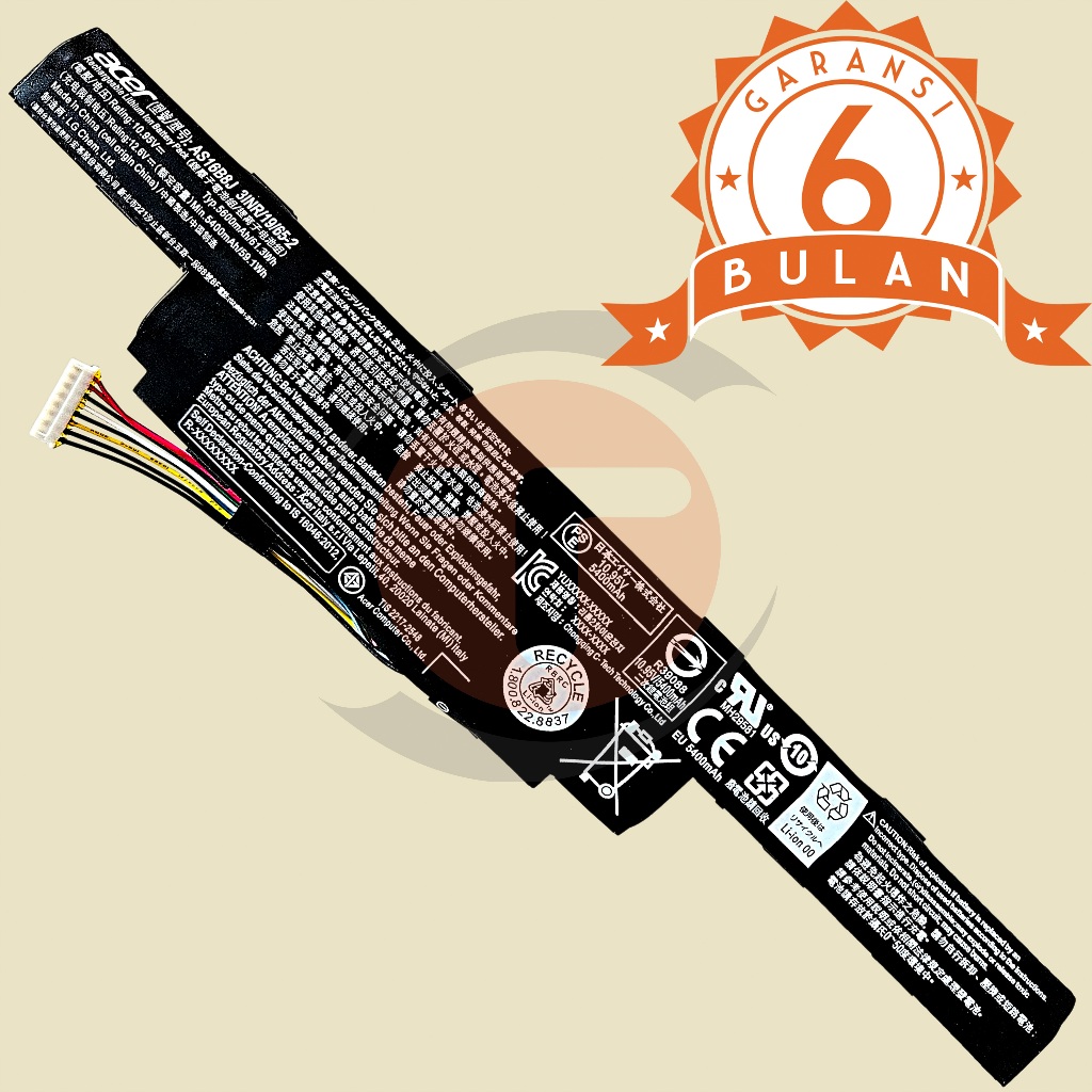 Accu voor laptop Acer Aspire E5-575G / E5-523G / type AS16A5K - 14,6V