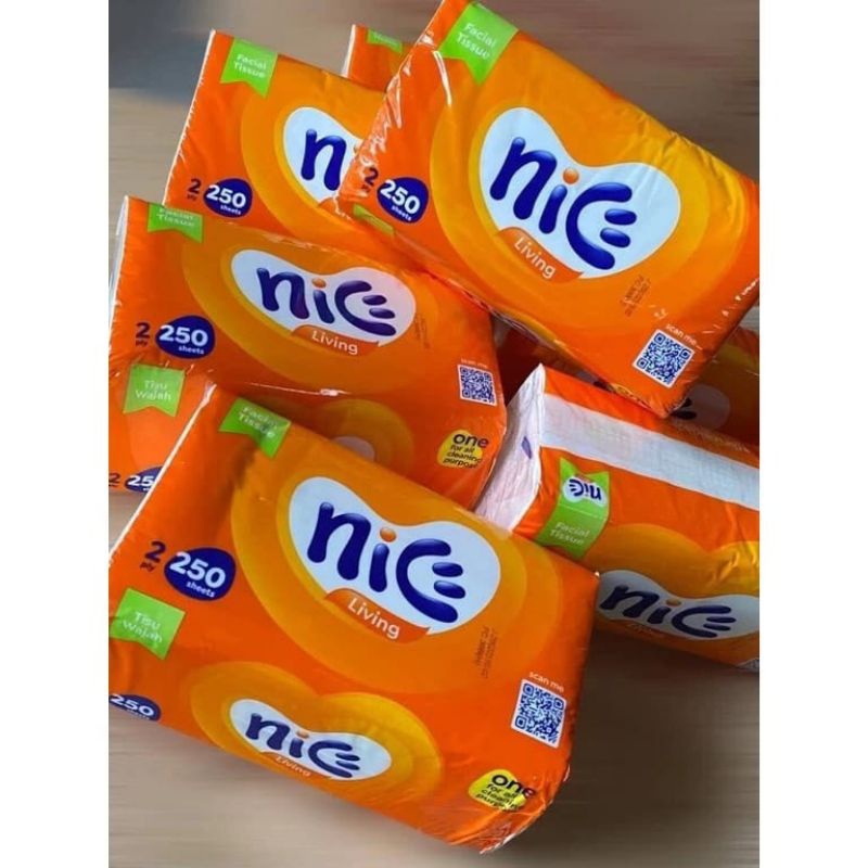 Jual (Paket 12 Pcs) Nice 400+100 Helai / 2ply - Tissue Tisu Facial ...