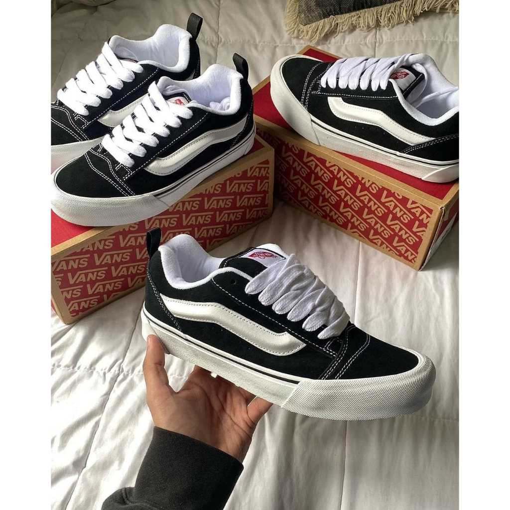 Jual Vans Vault KnuSkool Classic Black White Grade Original 100 BNIB